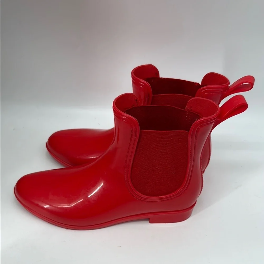 INC International Concepts Red Rain Boots Size 9